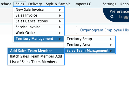 Specifying Resources for a Territory Area